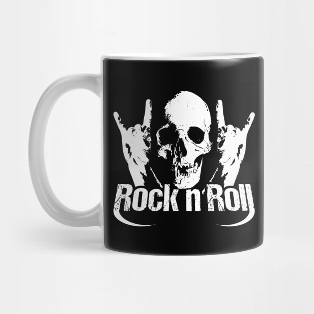 Rock n Roll Skull Metal Horns by dnlribeiro88